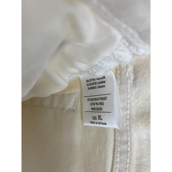 Cello Women XL Denim Shorts Beige High Waist Mom NWT - Picture 6 of 8